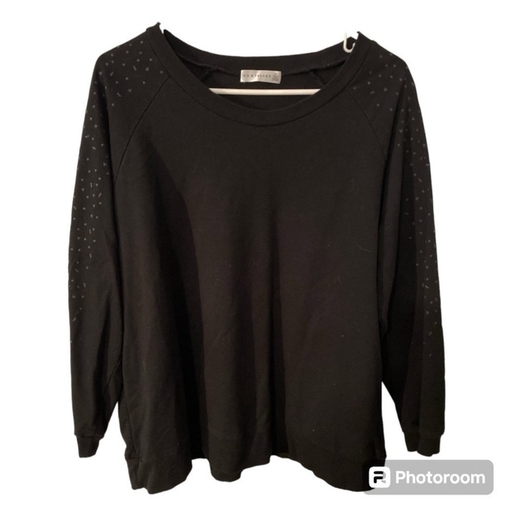 Retrology Women’s Plus Size 2X Black Long Sleeve Shirt - Picture 1 of 3